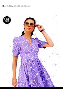 Purple Polka Dot Skater Dress