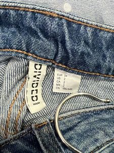 Wide Leg Blue Denim Jeans