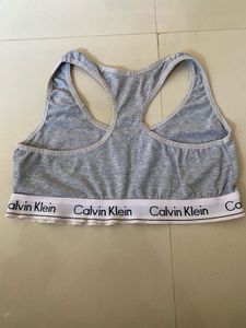 Calvin Klein Grey Sports Bra