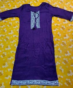 Elegant Blue Embroidered Kurta