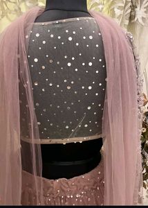 SALE price designer lehenga dusky pink shade