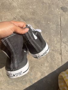 Black High-Top Sneakers