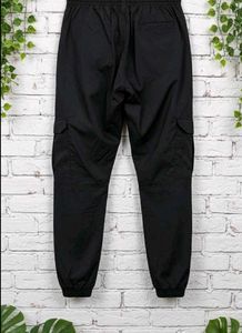 Black Cargo Joggers