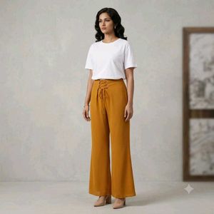 Stylish Mustard🅰️ Wide Leg Pants
