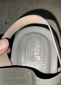 Grey Thong Strap Sandals