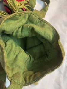Bohemian Embroidered Floral Drawstring Pouch