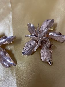 Elegant Floral Statement Earrings