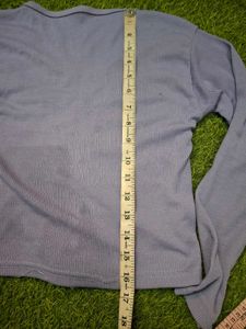 Ruched V-Neck Long Sleeve Top