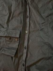 y2k Classic Black Button-Down Shirt