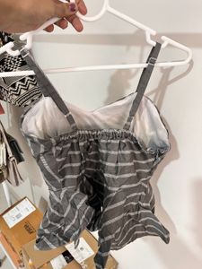 Striped Peplum Top