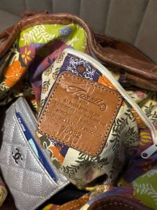FOSSILS Stylish Embossed Leather Shoulder Bag