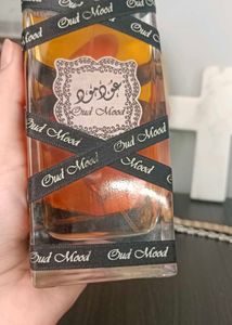 lattafa Oud Mood Perfume Bottle