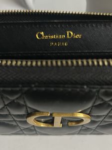 Dior Black Quilted Leather Wallet