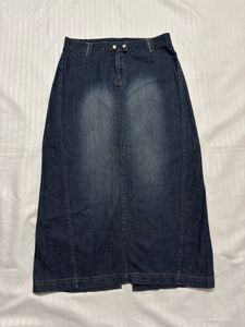 long denim skirt