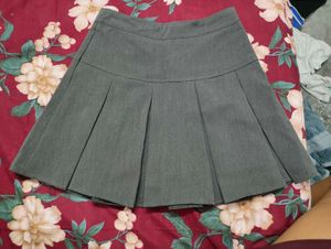 Pleated Grey Skirt