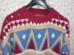 Festive Christmas Snowman Mohair Sweater