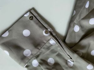 Green Polka Dot Button-Up Shirt