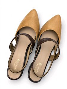 Stylish Tan Pointed corporate heels 👠50% discount