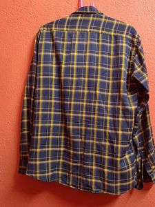 Classic Blue &amp; Yellow Plaid Button-Up Shirt