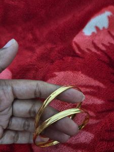 Elegant Set of 2 Gold Kada for Women