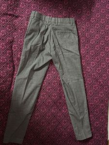 Men's Grey Formal Trousers