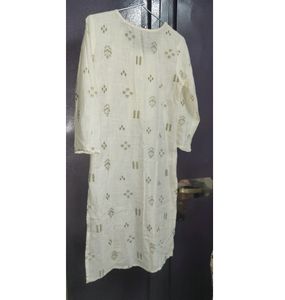 🤍Women Straight Cotton Kurta
