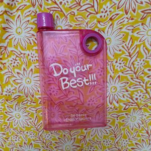 Notebook Water Bottle Pink