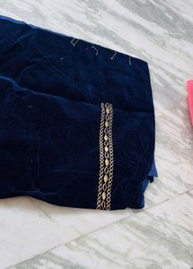Stunning Pink Saree with Embroidered Blouse