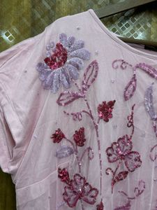 Sparkling Floral Embellished Top(Brand new )