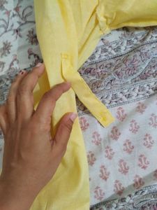 Yellow Linen Shirt Top🌼