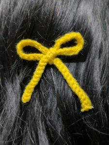 5 Colourful Cute Crochet Bow Hair Clips