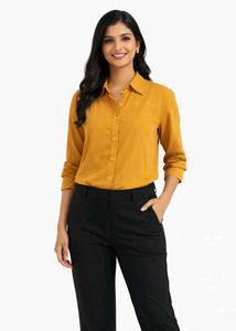 new unused Mustard Collared Shirt