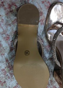 Stylish Embellished Block Heel Sandals