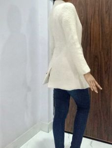 Off White Slim Fit Blazer