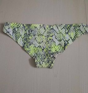 Neon Snake Print Bikini Bottoms