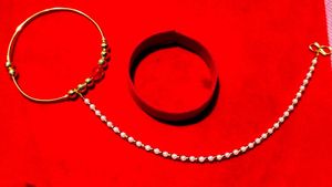 Elegant Gold Nath - Indian Nose Ring