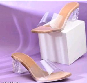 Stylish Clear Heeled Sandals