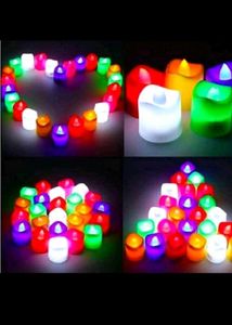 New Colorful LED candle Lights - Pack of 24