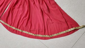 Peach Red Palazzo Pants