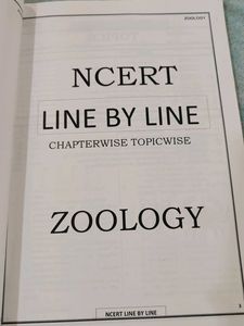 NCERT Zoology Line by