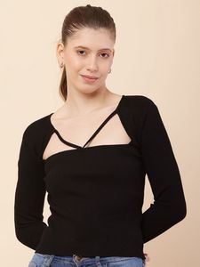 Black Long Sleeve Top