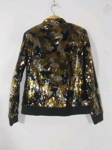 Blue Giraffe Multicolour Sequence Jacket (Girls)