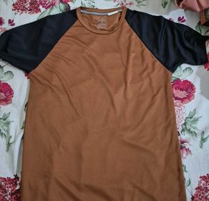 Brown & Black Casual T-Shirt