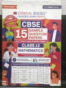 Oswaal Books CBSE Class 12 Maths Sample Papers