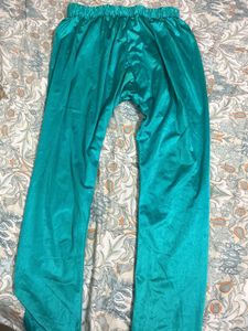 Stunning Teal &amp; Gold ethnic gown Set