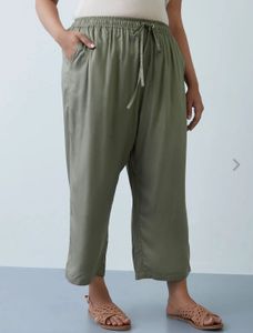 Westside Gia Curves Olive Green Pants