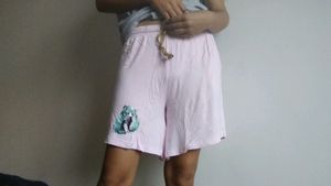 Light Pink Half Pant For Girls....