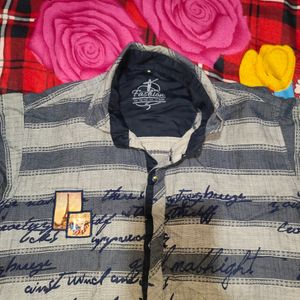 Striped Button-Down Shirt