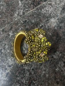Golden Handmade silk thread bangles