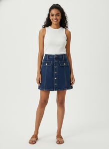 Classic Blue Denim Skirt